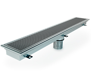 commercial kitchen food prep facility drainage channel stainless steel thumbnail
