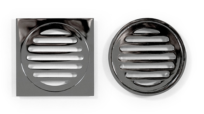 Chrome on brass grate product image