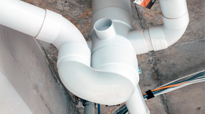 Allproof PVC floor waste gully with 4-way riser