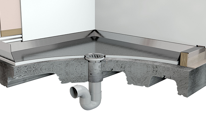 shower floor waste in tray passive fire protection for apartments.