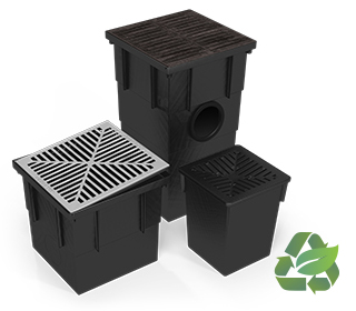 Plastic pit square drianage sump collection waste water surface drain drainage