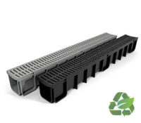 domestic channel drain linear slot trench drainage driveway garden patio residential recycled plastic made in new zealand