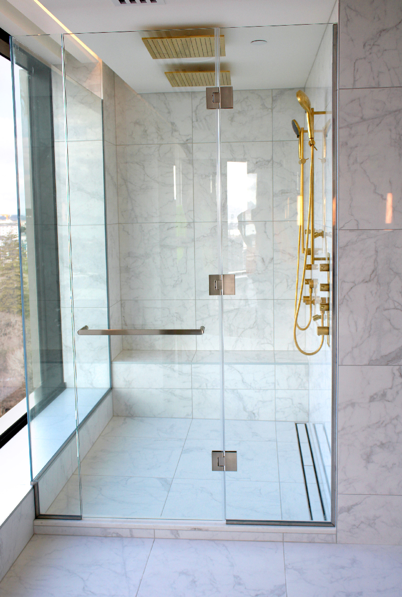 tile over shower tray base tile insert linear drain bathroom design wet area
