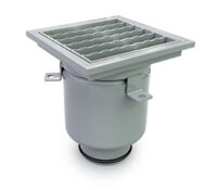 commercial kitchen sump water trap stainless steel food prep drainage