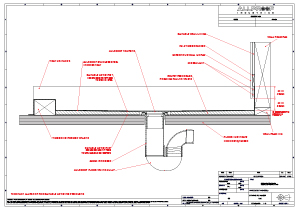 nz made exposed stainless shower tray install details