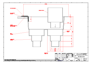 rainwater sump install flat roof drain detail CAD