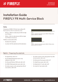 FIREFLY Multi-service Block Install Detail firefly multi service block install detail