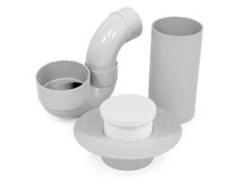 100mm with 65mm outlet