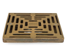 commercial bronze or stainless point drain street outdoor indoor grate base drainage surface 300x150mm