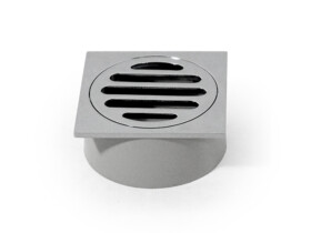 chrome on brass shower floor waste grate drain