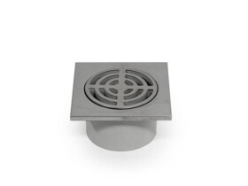 square stainless plastic drain grate