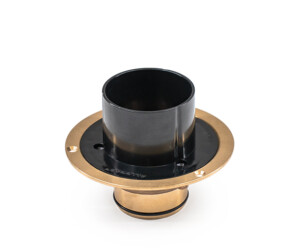 Allthrough roof and balcony drain plastic Bronze flange small diameter