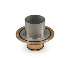 Allthrough roof and balcony drain stainless steel Bronze flange small diameter