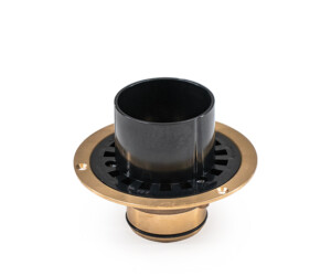 Allthrough roof and balcony drain plastic Bronze flange small diameter