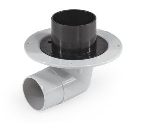 Allthrough roof and balcony drain plastic PVC flange Sureflow 88° outlet