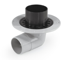 Allthrough roof and balcony drain plastic PVC flange Sureflow 88° outlet