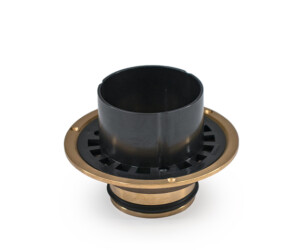 Allthrough roof and balcony drain plastic Bronze flange small diameter