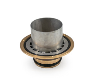 Allthrough roof and balcony drain stainless steel Bronze flange small diameter