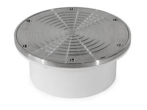 cleanout inspection point service pipe plumbing drain stainless steel commercial clean lid