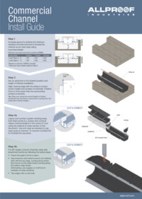 commercial channel drain exterior surface water drainage stormwater rain flooding sustainable recycled plastic