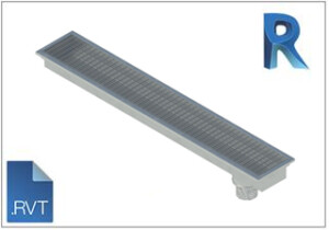 CK channel commercial kitchen food area prep stainless revit family bim cad file 3d model