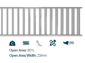Ladder (LAD) commercial kitchen factory food butchers drain grate channel linear