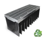Commercial Channel 300mm commercial channel drain heavy duty strong high capacity loading bay trucks recycled plastic