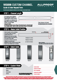 Vision Custom Order Form - Single Outlet