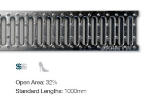 slot drain domestic channel galvanized steel grate