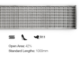 residential linear drainage channel domestic stainless steel wedge wire grate