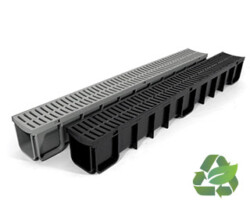 Domestic Channel domestic channel drain linear slot trench drainage driveway garden patio residential recycled plastic made in new zealand