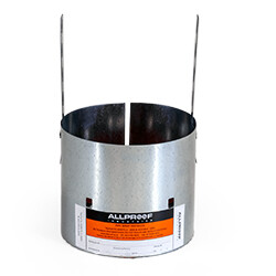 Drop in Fire Collar Extendable 125mm