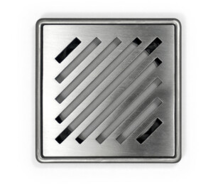 Stainless shower point drain bathroom diagonal