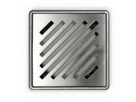 Stainless shower point drain bathroom diagonal