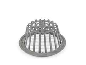 Sureflow Stainless Steel Dome Grate and Clamp Ring