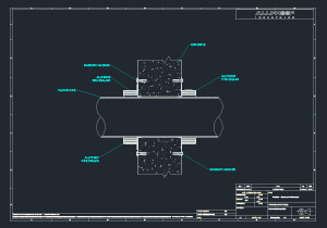 Fire Collar Concrete Wall Install.dwg