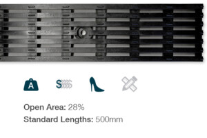 channel trench strip drain grate external surface water catchment commercial residential glass filled nylon plastic