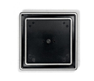 Tile insert point drain shower grate pressed stainless