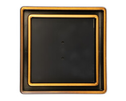 tile insert invisible drain hidden floor waste grate shower Copper Metal Finish