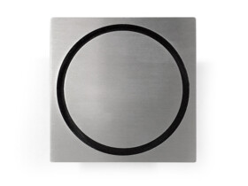 stainless steel floor drain waste lid cap shower outlet round in Square