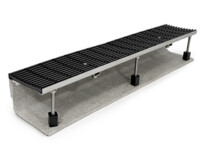 Perimeter Drain Perimeter Drain level threshold channel strip drain slot product L shaped 2 sided