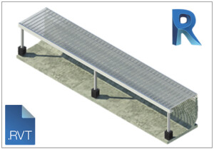 Revit level threshold channel family Perimeter drain file Wedge Wire stainless Grate