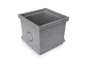 Polymer concrete commercial drainage pit sump water collection point storm water riser
