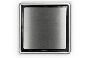 Stainless shower point drain bathroom plate