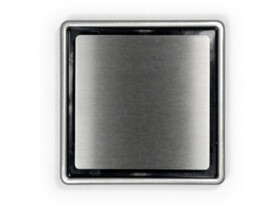 Stainless shower point drain bathroom plate