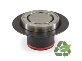 polypropylene base security drain stainless steel tile floor waste recycled plastic