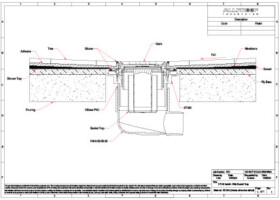 shower tray easy clean bucket trap install drawing