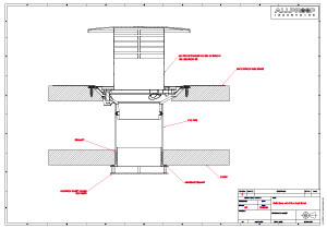 soffit cover drain overflow flat roof install details