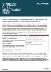 Stainless Steel Maintenance Guide Stainless Steel Maintenance Guide