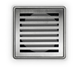 Stainless point drain bathroom straight